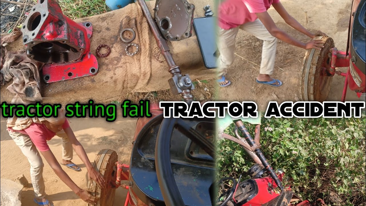 String Fail tractor accident 😭😭 |. tractor string fail 🥲# ...