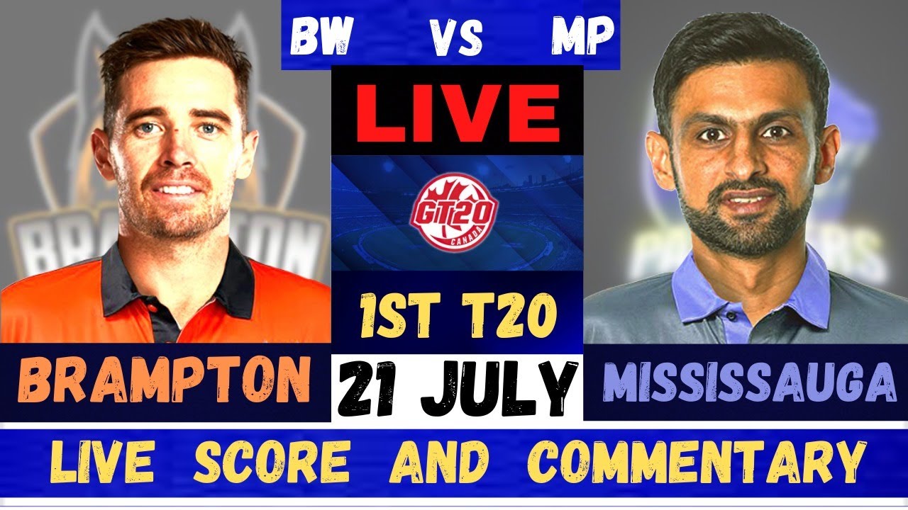 Global T20 Canada Live Brampton Wolves vs Mississauga Panthers Live BTW vs MSP Live 1st Match