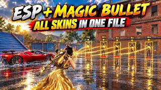 🔥 PUBG MOBILE ESP + MAGIC BULLET + ALL SKINS IN ONE FILE 😱 | Smooth Gameplay & HD Effects screenshot 1