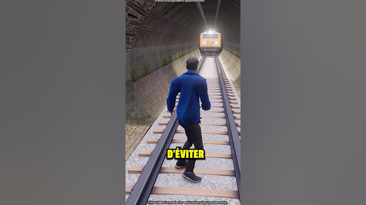 Voici comment gérer cette situation ? Si vous vous retrouvez devant un train 😨