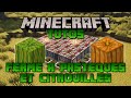 Minecraft  tuto 119 ferme  pastques et  citrouilles