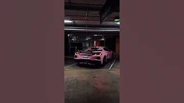 Pink C8 Would You Cop Dashcam Shortsviral C8 Corvette 