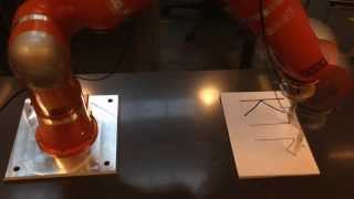 Programming by demonstration for in-contact tasks using Dynamic Movement Primitives