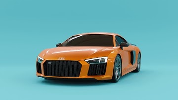 Audi R8 V10 plus | 3D Model and Animation | Maya & Blender | Student at Dr.M.G.R. University.