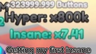 Getting My First Insane Button Simulator Grind 2