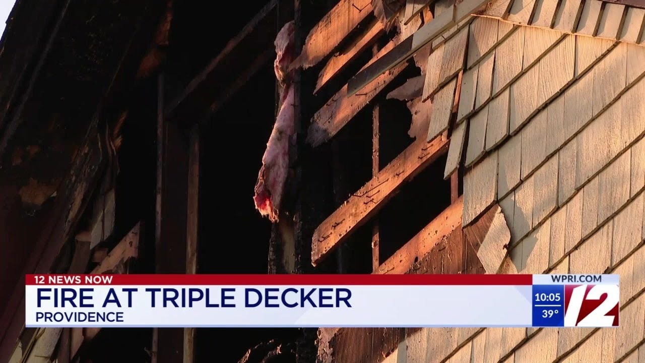 Triple decker house fire under investigation in Providence - YouTube