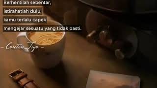 Download lagu Berhentilah sebentar istirahatlah dulu kamu terlalu capek mengejar sesuatu yang tidak pasti Berhentilah sebentar istirahatlah dulu kamu terlalu capek mengejar sesuatu yang tidak pasti