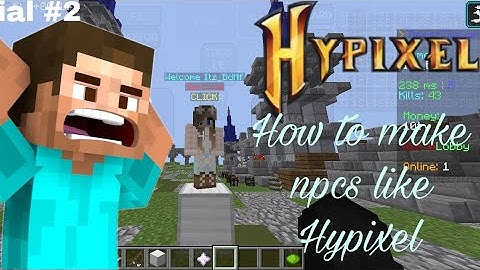 How To Make Npcs Like Hypixel In Aternos Server.