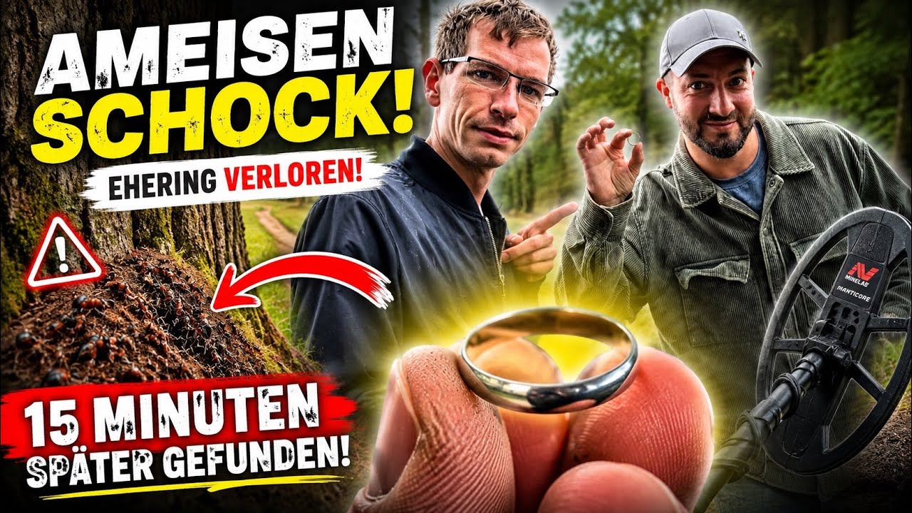 Ehering beim Ameisenschock verloren 😱 15 Minuten später das Happy End! | Ringrettung bei Lüneburg