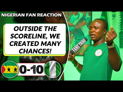 SAO TOME & PRINCIPE 0-10 NIGERIA ( Henry NIGERIAN FAN REACTION) AFCON 2023 QUALIFIER HIGHLIGHTS