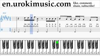 Piano lessons (right hand) selena gomez - back to you sheet music
tutorial um-ih352