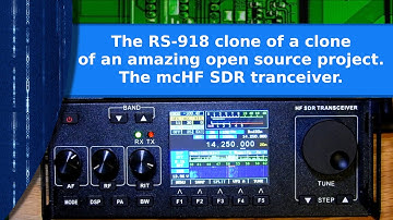 Ham Radio - The RS-918 clone of a clone of an outstanding open source SDR transceiver, the mcHF.