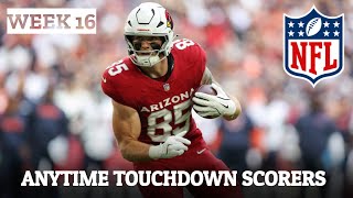 NFL Week 16 Anytime Touchdown Scorer Player Prop Bets & Predictions