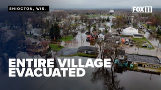 Village Of Shiocton Evacuated For Flooding Schools To Stay Closed For Remainder Of Week