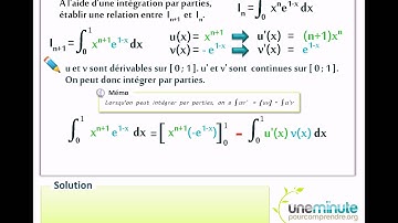 Intégration Par Parties - Une Minute Pour Comprendre - TS - 4