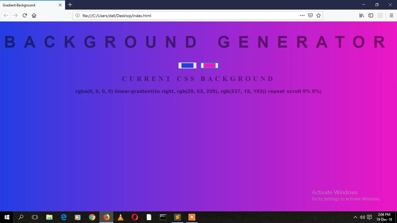 Background Generator with the help of html, css and Javascript | Background  Generator After effects - YouTube