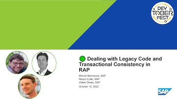 🟢 Dealing with Legacy Code and Transactional Consistency in RAP