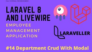 14 Laravel Livewire Tutorial - Employees Management Project - Department Full Crud