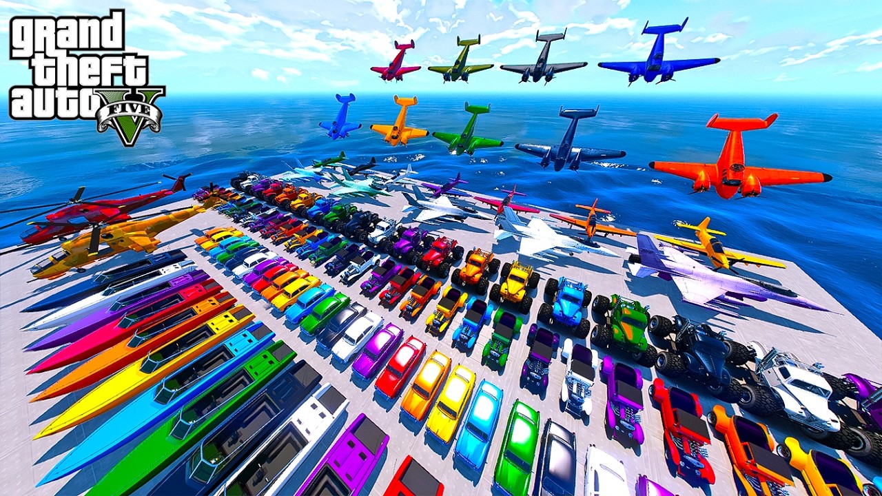 GTA 5 Crazy Car Racing Mega Ramp Challenge | Trevor and Spiderman vs Superheroes