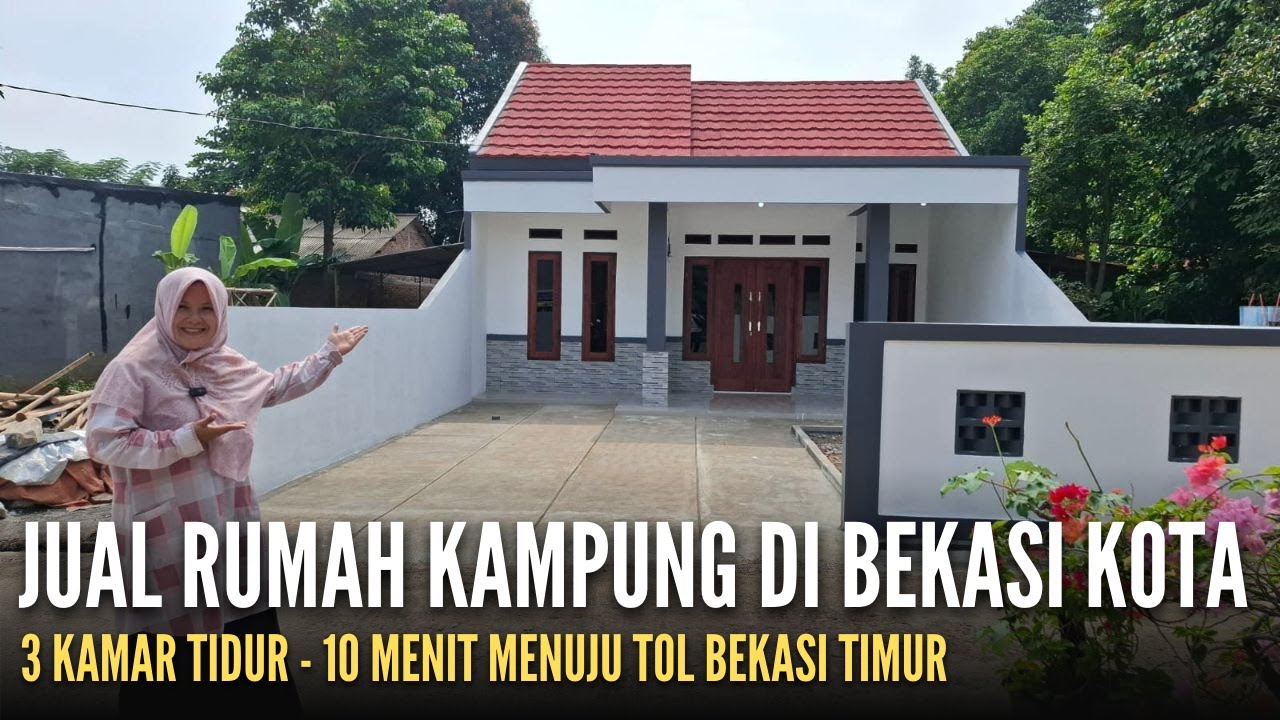 RUMAH KAMPUNG DIJUAL DI BEKASI KOTA LUAS TANAH 100 METER 3 KAMAR TIDUR, 10 MENIT KE PINTU TOL BEKASI