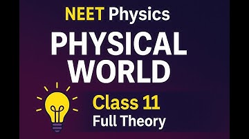 Physical World | Class 11 Physics Chapter 1 | NEET Physics Full Theory | Smart NEET Prep