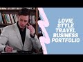 Lovie style travel business portfolio  100k bonuses in description