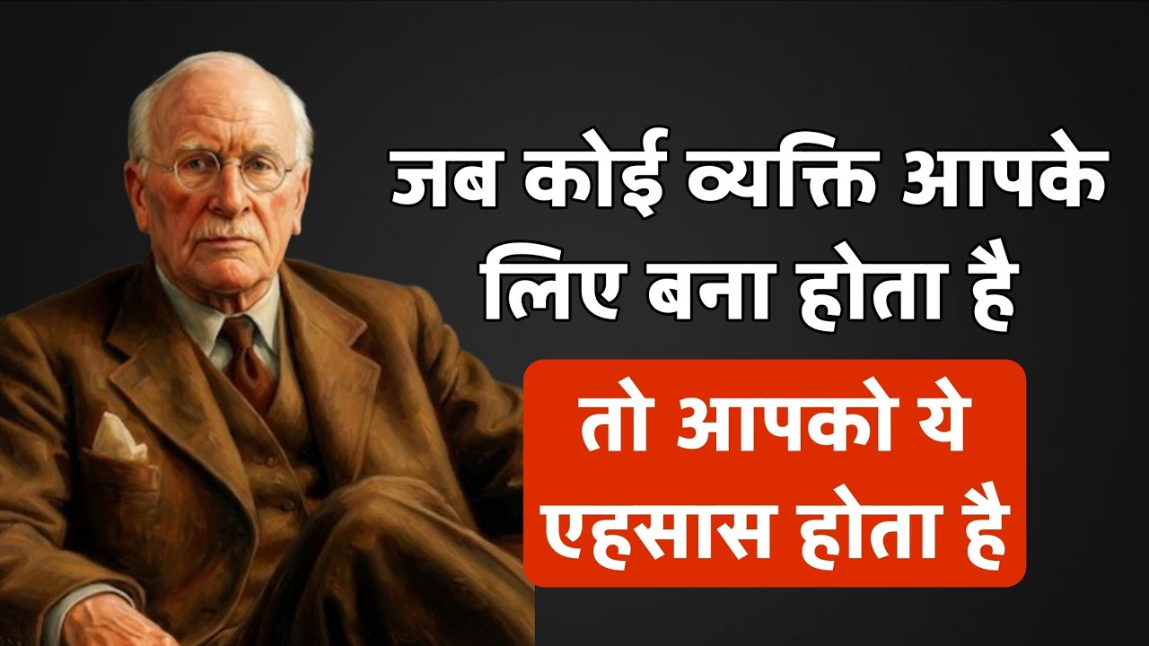 जब कोई व्यक्ति आपके लिए बना होता है, तो आपको यह एहसास इतनी गहराई से होता है - carl jung 