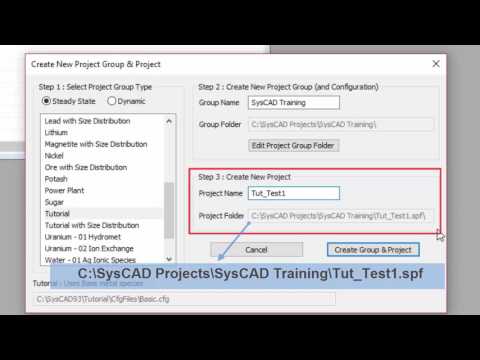 Tutorial Section 2.2 - Create a New Project Group and Project Rev 1