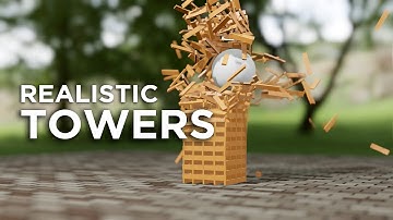 Realistic Plank Towers Construction and Collapse Compilation