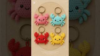🦀 Amigurumi Crab Keychain Tutorial | Free Crochet Pattern by Amyliva Handmade #crochet #amigurumi