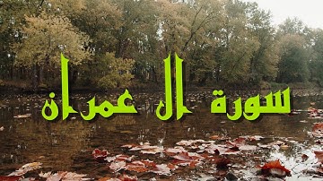 قراءة ما تيسر من سورة ال عمران  للقارئ احمد شلبي   Ahmed Shalaby