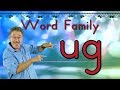 Word family ug  phonics song for kids  jack hartmann