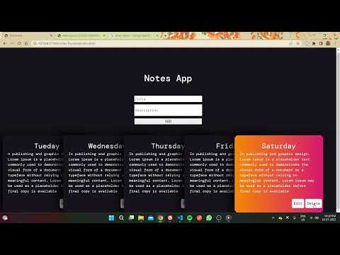 Beginners Vanilla Javascript Fullstack Notes App