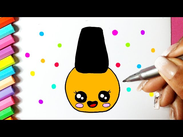 Como desenhar Kit pintura colorida fofa Kawaii ❤ Desenhos Kawaii