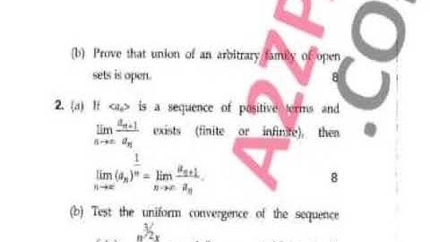 Mdu Msc Stats 2nd Sem Real & Complex Analysis Question paper 2021