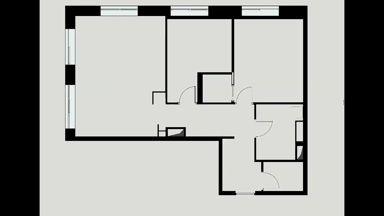 Neopark СПб - Апартаменты 76м2 -  Молодая пара - Планировочное решение
