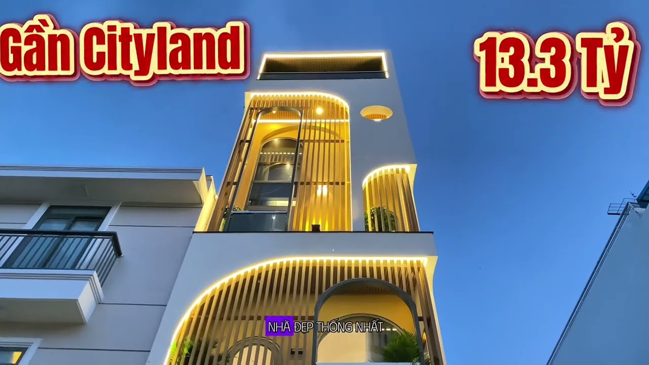 Nhà Đẹp Mọi Góc Cạnh Gần Khu Dân Cư Cao Cấp Cityland Gò Vấp • Có Thang Máy