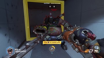 Glitch! Roadhog pulls enemies in spawn! Enemies stuck inside!