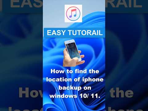 Find iPhone Backup Location on Windows 10 — Easy Tutorial (2025) #windows11 #windows10 #shorts
