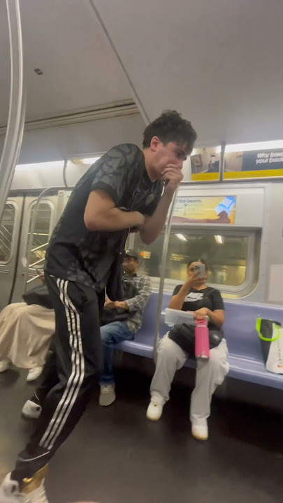 VOMIT ON THE SUBWAY PT.2 #socialexperiment #funny #funnyprank #prank