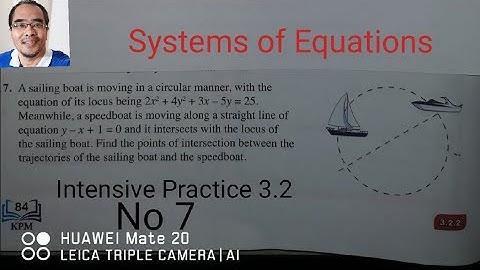 System of equations: Simultaneous equations / a linear with a non linear  / Intensive practice 3.2
