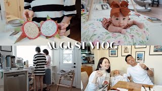 AUG VLOG | 家里种的第一颗火龙果｜和妈妈一起研究食谱｜六周年结婚纪念日️