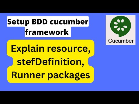 Part 1-Explain resource/feature files, stefDefinition and Test Runner packages in BDD Cucumber setup
