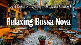 London Outdoor Coffee Shop Ambience, Chill Jazz, Relaxing Bossa Nova Jazz Music for Positive Mood
