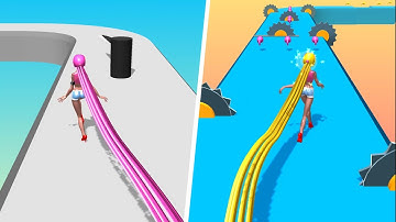 Hair Rush game Best Hair Games 🌈👩🏻‍🦰💕 Gameplay All Levels Walkthrough iOS, Android New Game 3D Pro