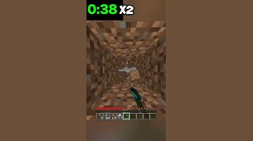 How long to reach the bedrock with a diamond pickaxe? #Shorts