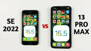iOS 16.5 SPEED TEST - iPhone 13 Pro Max Vs iPhone SE 2022 SPEED TEST in 2023
