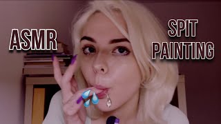 ASMR SPIT PAINTING \/\/ INTENSE MOUTH SOUNDS