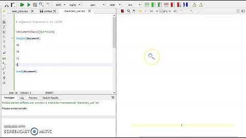 Latex Tutorial- Video-2; Keyboard Characters in LATEX
