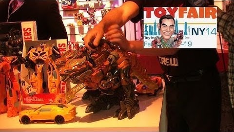 Hasbro Transformers Robots in Disguise Toys at New York Toy Fair 2014 - Stomp and Chomp Grimlock!